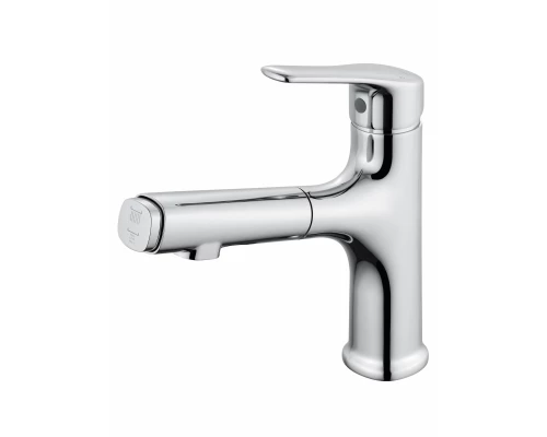 Смеситель для раковины с выдвижным изливом WONZON & WOGHAND, Хром (WW-AE4151-CR)