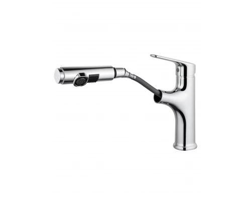 Смеситель для раковины с выдвижным изливом WONZON & WOGHAND, Хром (WW-AE4151-CR)