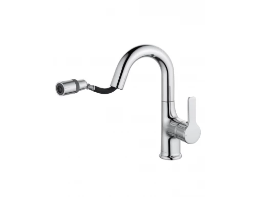 Смеситель для раковины с выдвижным изливом WONZON & WOGHAND, Хром (WW-FE01L212-CR)