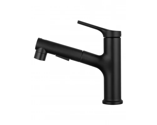 Смеситель для раковины с выдвижным изливом WONZON & WOGHAND, Черный матовый (WW-A40862-MB)