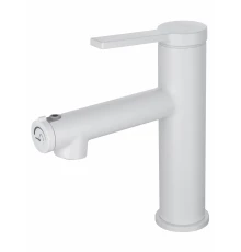 Смеситель для раковины с функцией полоскания WONZON & WOGHAND, Белый матовый (WW-H1017-MW)