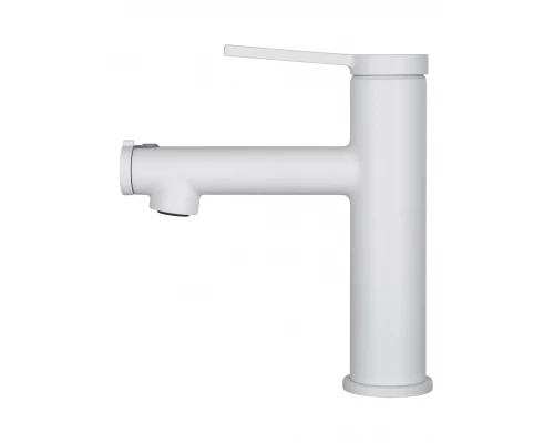 Смеситель для раковины с функцией полоскания WONZON & WOGHAND, Белый матовый (WW-H1017-MW)