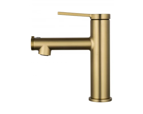 Смеситель для раковины с функцией полоскания WONZON & WOGHAND, Брашированное золото (WW-H1017-BG)