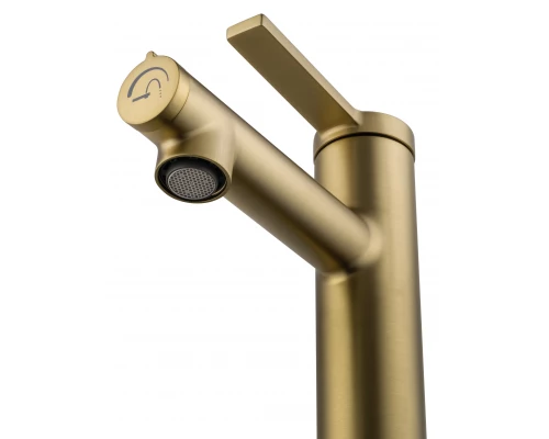 Смеситель для раковины с функцией полоскания WONZON & WOGHAND, Брашированное золото (WW-H1017-BG)