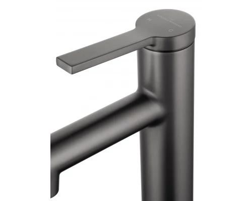 Смеситель для раковины с функцией полоскания WONZON & WOGHAND, Темный графит (WW-H1017-BGG)