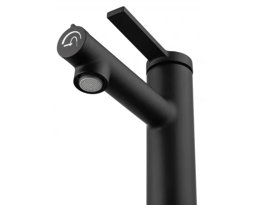 Смеситель для раковины с функцией полоскания WONZON & WOGHAND, Черный матовый (WW-H1017-MB)