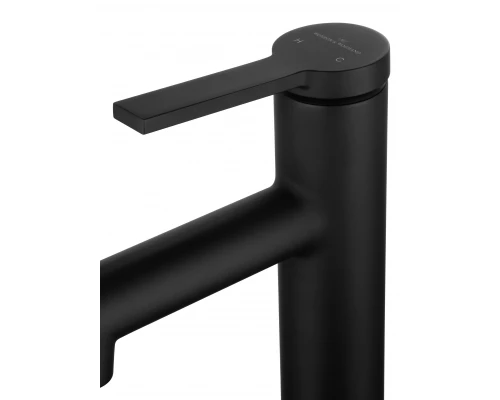 Смеситель для раковины с функцией полоскания WONZON & WOGHAND, Черный матовый (WW-H1017-MB)