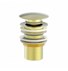 Донный клапан для раковины 1 1/4 WONZON & WOGHAND, Брашированное золото (WW-88SS02-BG)