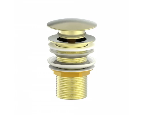 Донный клапан для раковины 1 1/4 WONZON & WOGHAND, Брашированное золото (WW-88SS02-BG)
