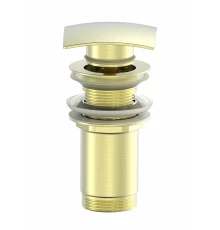 Донный клапан для раковины 1 1/4 WONZON & WOGHAND, Брашированное золото (WW-88SS08-BG)