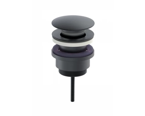 Донный клапан для раковины 1 1/4 WONZON & WOGHAND, Темный графит (WW-88SS07-BGM)