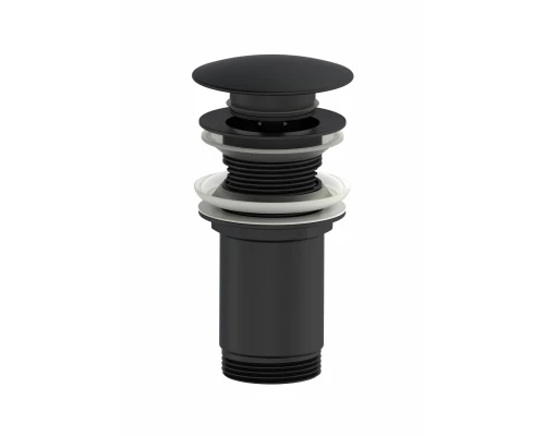 Донный клапан для раковины 1 1/4 WONZON & WOGHAND, Черный матовый (WW-88SS09-MB)