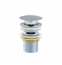 Донный клапан для раковины с переливом 1 1/4 WONZON & WOGHAND, Хром (WW-88SS01-CR)