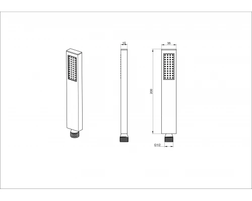 Лейка для душа WONZON & WOGHAND, Брашированное золото (WW-88SC06-BG)