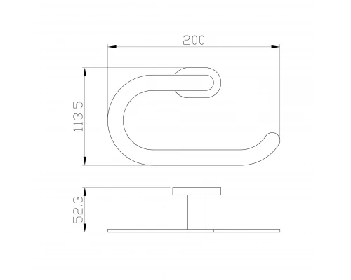Кольцо для полотенец WONZON & WOGHAND FIRST, Глянцевое золото (WW-8413-LG)