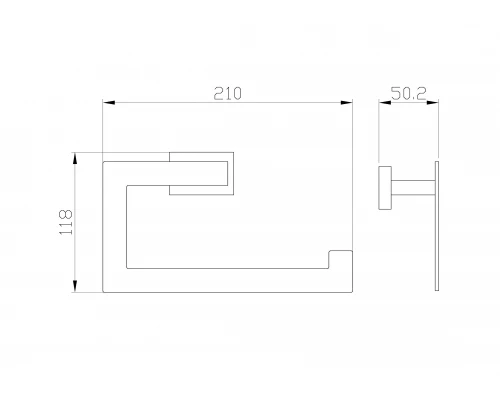Кольцо для полотенец WONZON & WOGHAND FLAT, Хром (WW-9713)