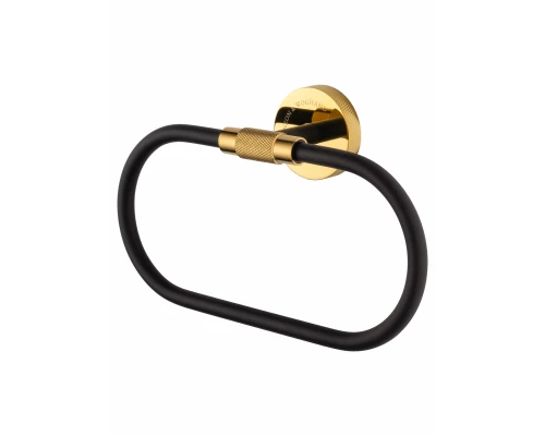Кольцо для полотенец WONZON & WOGHAND MAJESTIC, Черный/Золото (WW-9213)