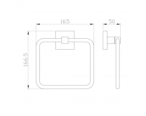 Кольцо для полотенец WONZON & WOGHAND POLO, Хром (WW-8913)