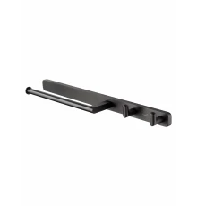 Кольцо для полотенец с 2 крючками WONZON & WOGHAND GRAFFITY, Темный графит (WW-9361)