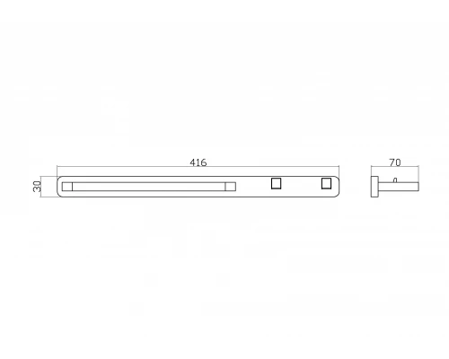 Кольцо для полотенец с 2 крючками WONZON & WOGHAND, Хром (WW-9561)