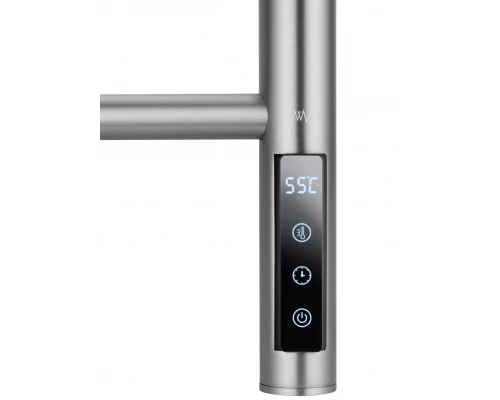 Полотенцесушитель электрический WONZON & WOGHAND BONN, Брашированный никель (WW-AL409-BR)