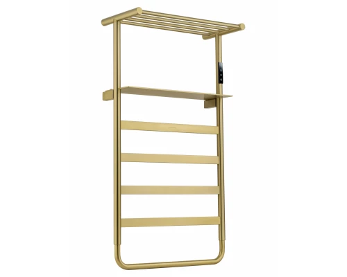Полотенцесушитель электрический WONZON & WOGHAND DÜSSELDORF, Брашированное золото (WW-A208-BG)