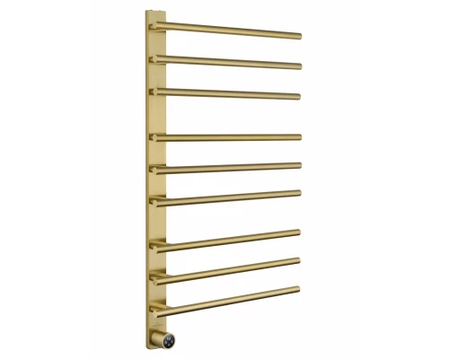 Полотенцесушитель электрический WONZON & WOGHAND NÜRNBERG, Брашированное золото (WW-AL349-BG)