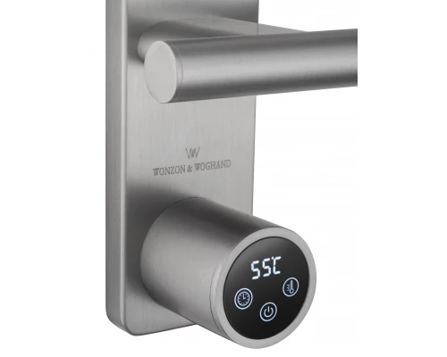 Полотенцесушитель электрический WONZON & WOGHAND NÜRNBERG, Брашированный никель (WW-AL345-BR)