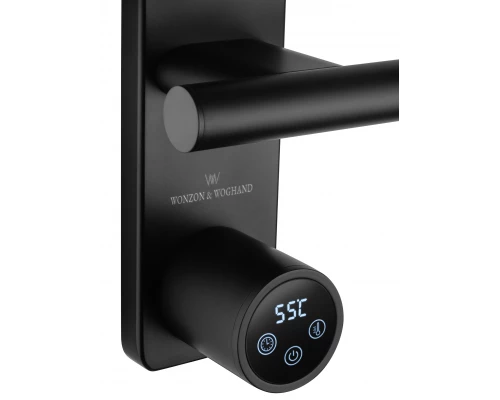 Полотенцесушитель электрический WONZON & WOGHAND NÜRNBERG, Черный матовый (WW-AL345-MB)