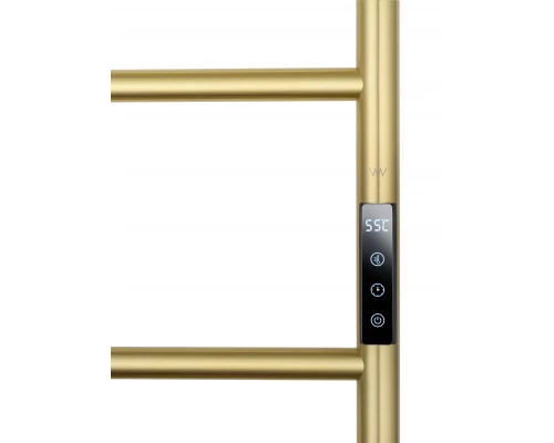 Полотенцесушитель электрический WONZON & WOGHAND WISMAR, Брашированное золото (WW-AL202-BG)