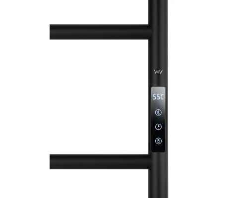 Полотенцесушитель электрический WONZON & WOGHAND WISMAR, Черный (WW-AL202-MB)