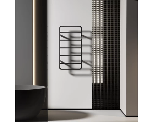 Полотенцесушитель электрический WONZON & WOGHAND WISMAR, Черный (WW-AL202-MB)