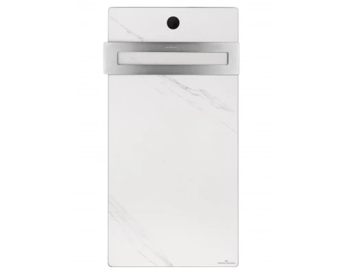 Полотенцесушитель электрический с каменной плитой Белый мрамор WONZON & WOGHAND STUTTGART, Темный графит (WW-A501-GM)