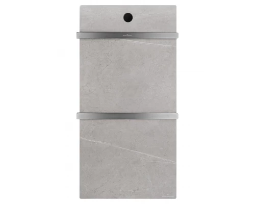 Полотенцесушитель электрический с каменной плитой Серый мрамор WONZON & WOGHAND STUTTGART, Темный графит (WW-A502-GM)