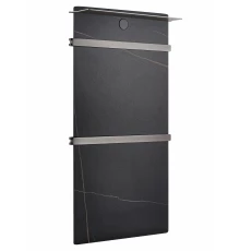 Полотенцесушитель электрический с каменной плитой Черный мрамор WONZON & WOGHAND STUTTGART, Темный графит (WW-A504-GM)