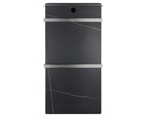 Полотенцесушитель электрический с каменной плитой Черный мрамор WONZON & WOGHAND STUTTGART, Темный графит (WW-A504-GM)