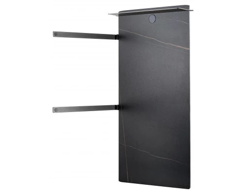 Полотенцесушитель электрический с каменной плитой Черный мрамор WONZON & WOGHAND STUTTGART, Темный графит (WW-A504-GM)