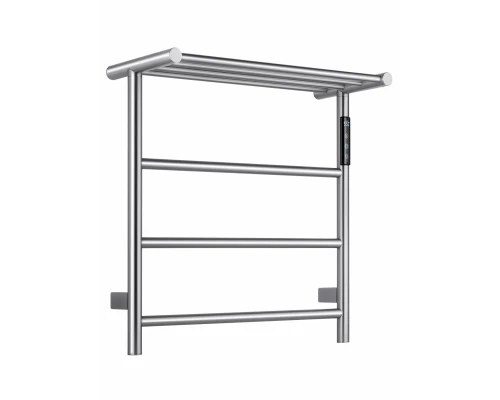 Полотенцесушитель электрический с полкой WONZON & WOGHAND BONN, Брашированный никель (WW-AL402-BR)