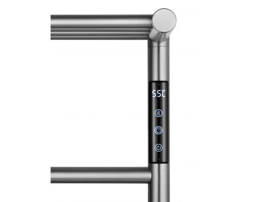 Полотенцесушитель электрический с полкой WONZON & WOGHAND BONN, Брашированный никель (WW-AL402-BR)