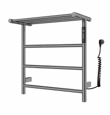 Полотенцесушитель электрический с полкой WONZON & WOGHAND BONN, Темный графит (WW-AL402-GM)