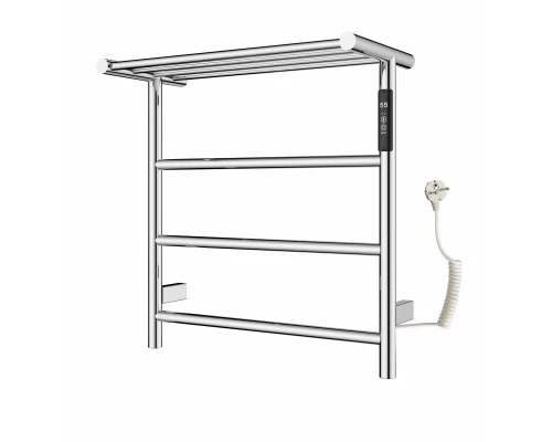 Полотенцесушитель электрический с полкой WONZON & WOGHAND BONN, Хром (WW-AL402-CR)