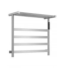 Полотенцесушитель электрический с полкой WONZON & WOGHAND ESSEN, Брашированный никель (WW-A402-BR)