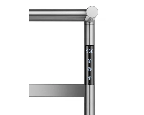 Полотенцесушитель электрический с полкой WONZON & WOGHAND ESSEN, Брашированный никель (WW-A402-BR)