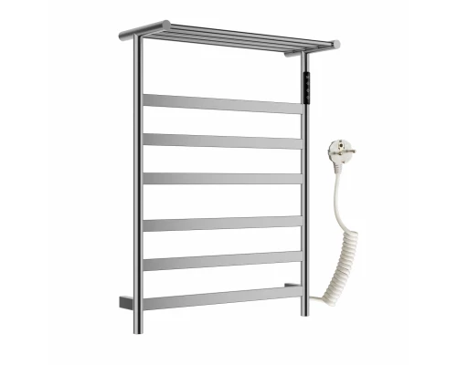 Полотенцесушитель электрический с полкой WONZON & WOGHAND ESSEN, Брашированный никель (WW-A403-BR)