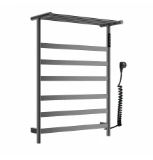 Полотенцесушитель электрический с полкой WONZON & WOGHAND ESSEN, Темный графит (WW-A403-GM)