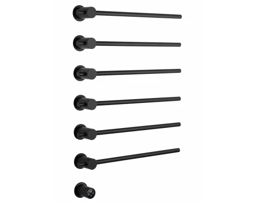 Полотенцесушитель электрический встраиваемый WONZON & WOGHAND BADEN, Черный матовый (WW-AL366-MB)