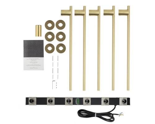 Полотенцесушитель электрический встраиваемый WONZON & WOGHAND DORTMUND, Брашированное золото (WW-A365-BG)