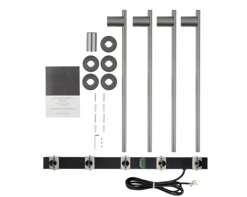 Полотенцесушитель электрический встраиваемый WONZON & WOGHAND DORTMUND, Брашированный никель (WW-A364-BR)