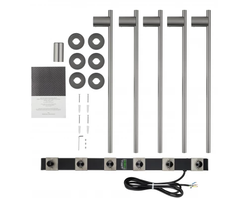 Полотенцесушитель электрический встраиваемый WONZON & WOGHAND DORTMUND, Брашированный никель (WW-A365-BR)