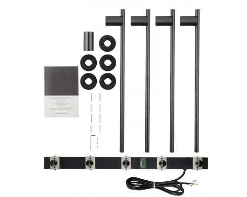 Полотенцесушитель электрический встраиваемый WONZON & WOGHAND DORTMUND, Темный графит (WW-A364-GM)